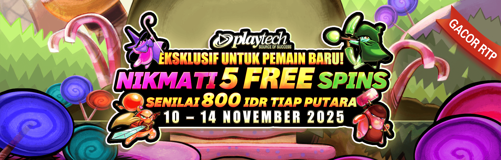 PLAYTECH - KAMPANYE PENDAFTARAN BARU PLAYTECH! (WEEK 2)