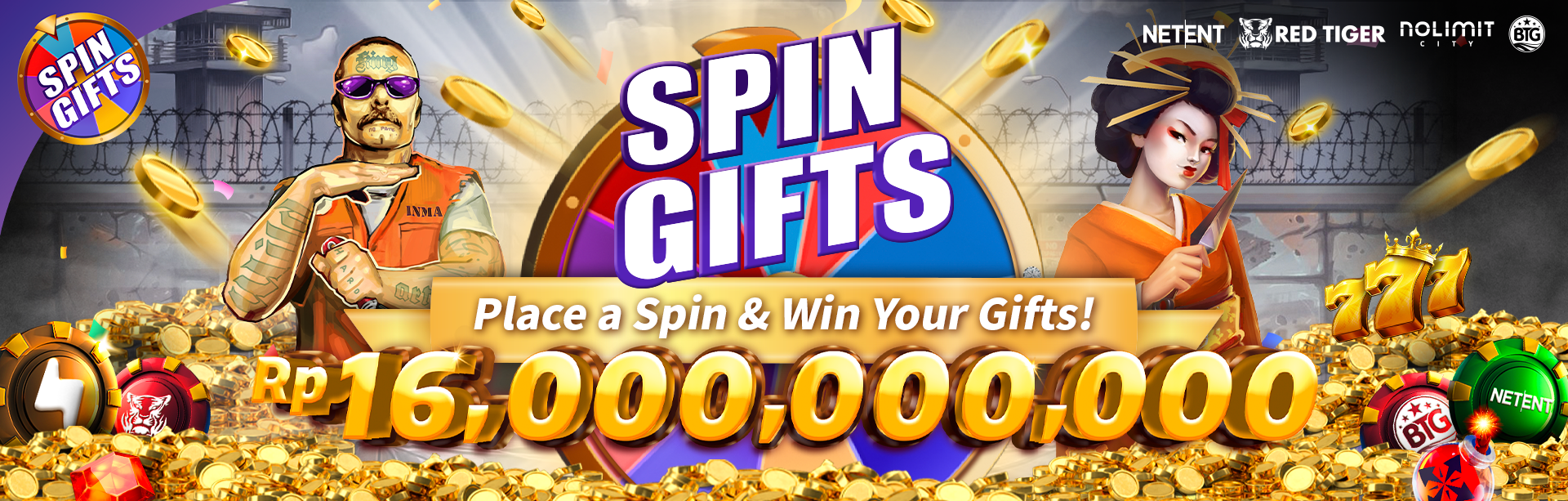 NLC, NE, RT,  BTG - Spin Gifts Promotion!